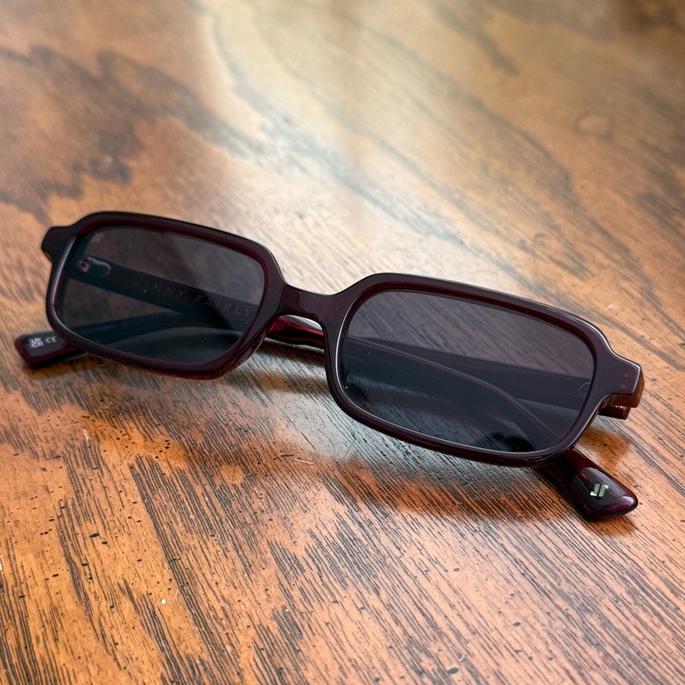 Jimmy Fairly The Kaya Sunglasses in Burgundy